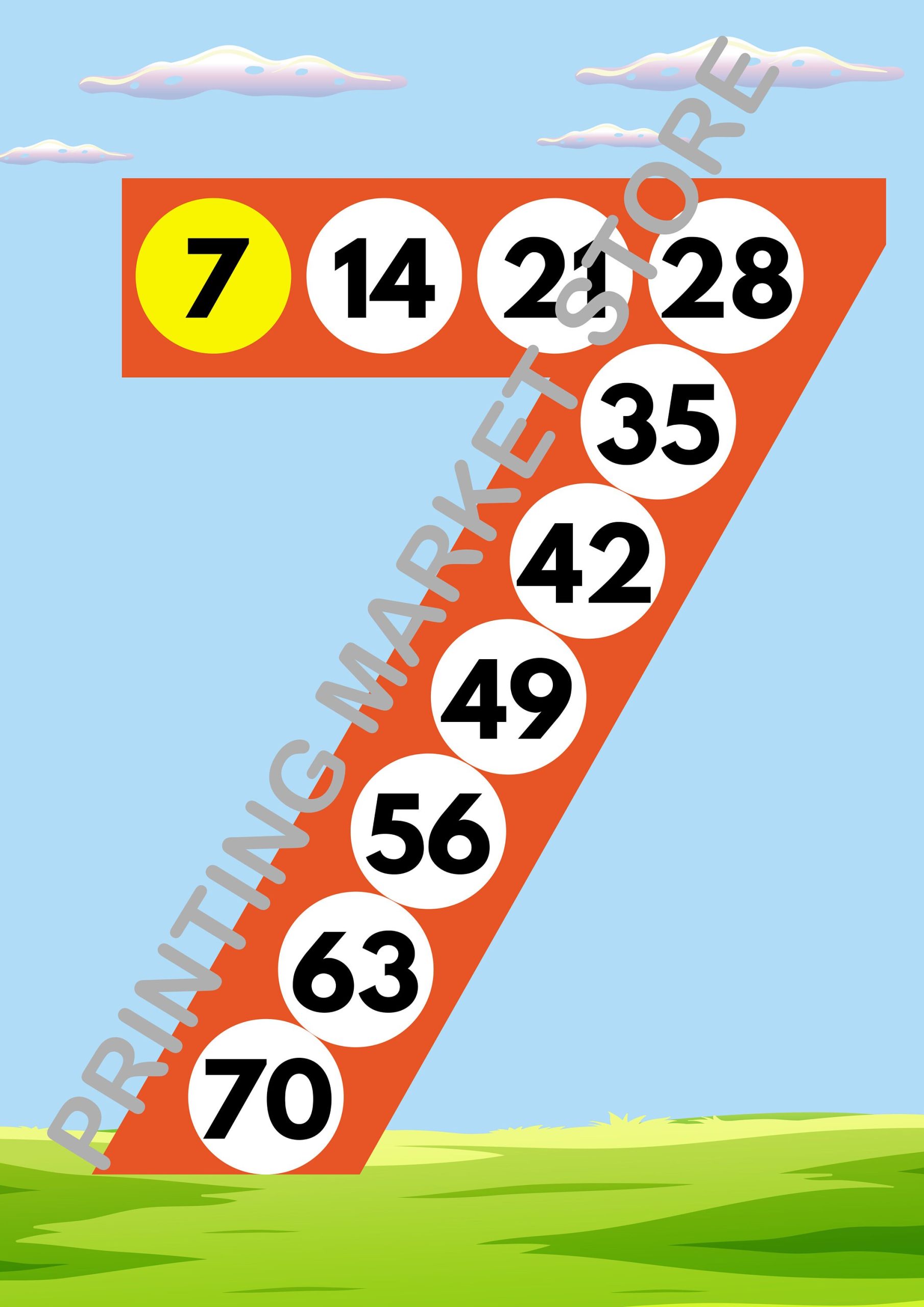 Rhythmic counting chart Fun Visual Enjoyable counting chart for
