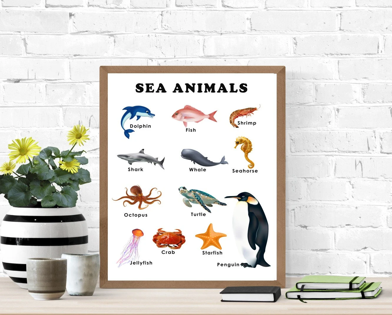 Sea Animals, insects, Wild animals and Farm Animals Printable Set