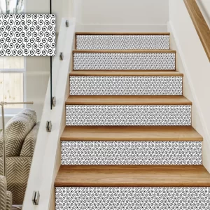 Stair Riser, Modern Vinyl Strips Peel and stick Removable stickers and Decals for Stairs - Home Decor -HD18