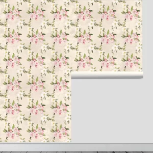 Floral Wallpapers, Modern Vinyl Peel and stick Removable Wallpapers - Home Decor  - WP023
