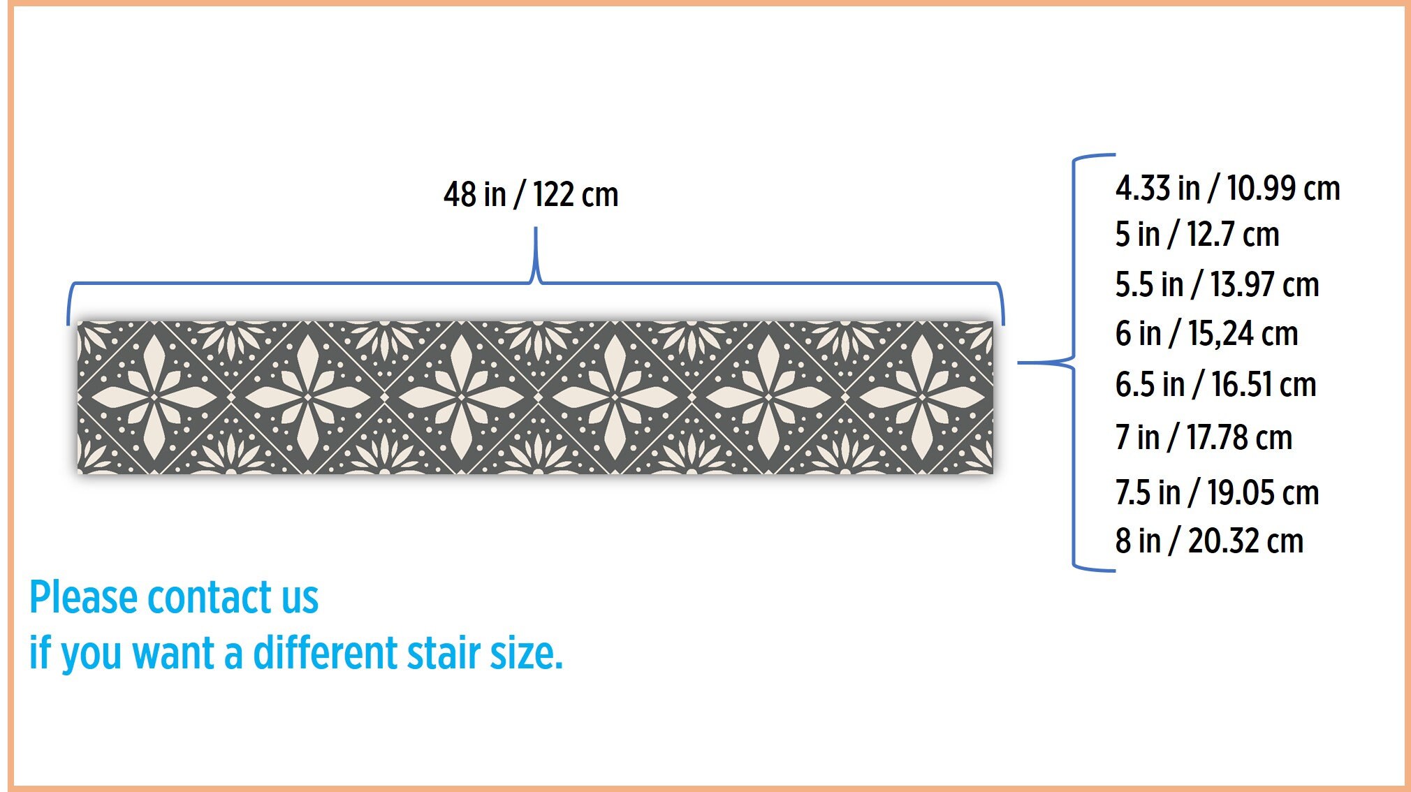 Stair Riser, Modern Vinyl Strips Peel and stick Removable stickers and Decals for Stairs - Home Decor -HD42 - Image 4